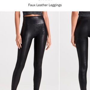 Spanx Faux Leather Leggings NWOT